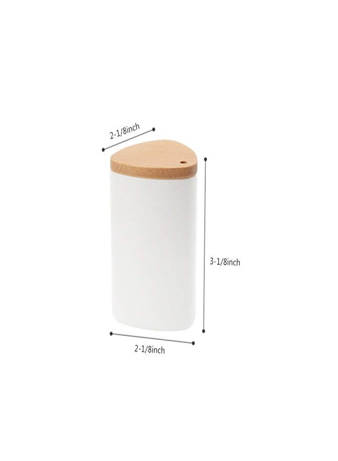 YUDONG Plastic Toothpick Holder,Toothpicks holder with Bamboo Lid Simple Desktop Toothpicks Dispenser Jar Box for Home Restaurant Hotel - Image 2