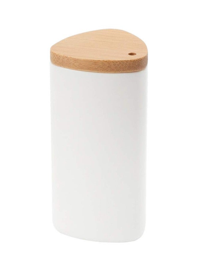YUDONG Plastic Toothpick Holder,Toothpicks holder with Bamboo Lid Simple Desktop Toothpicks Dispenser Jar Box for Home Restaurant Hotel - Image 1