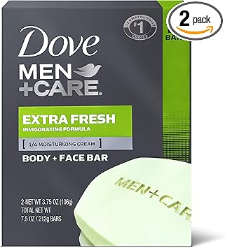Dove MenCare Body and Face Bar Extra Fresh 4 oz 2 Bar by Dove - Image 1