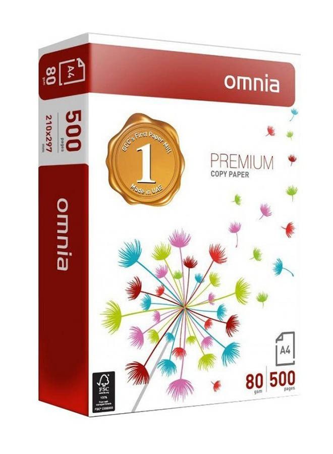 OMNIA A4 Printing papers 500 sheets White - Image 1