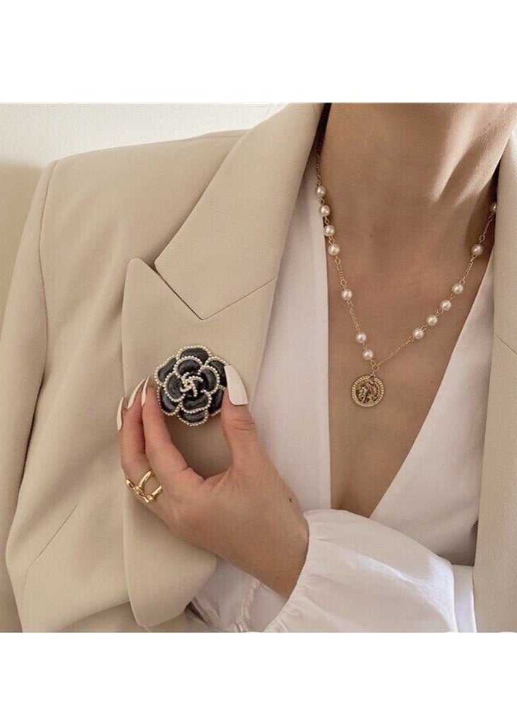 KUYING - New Pearl Mountain Tea Flower Temperament Small Fragrant Breeze Brooch - Image 1