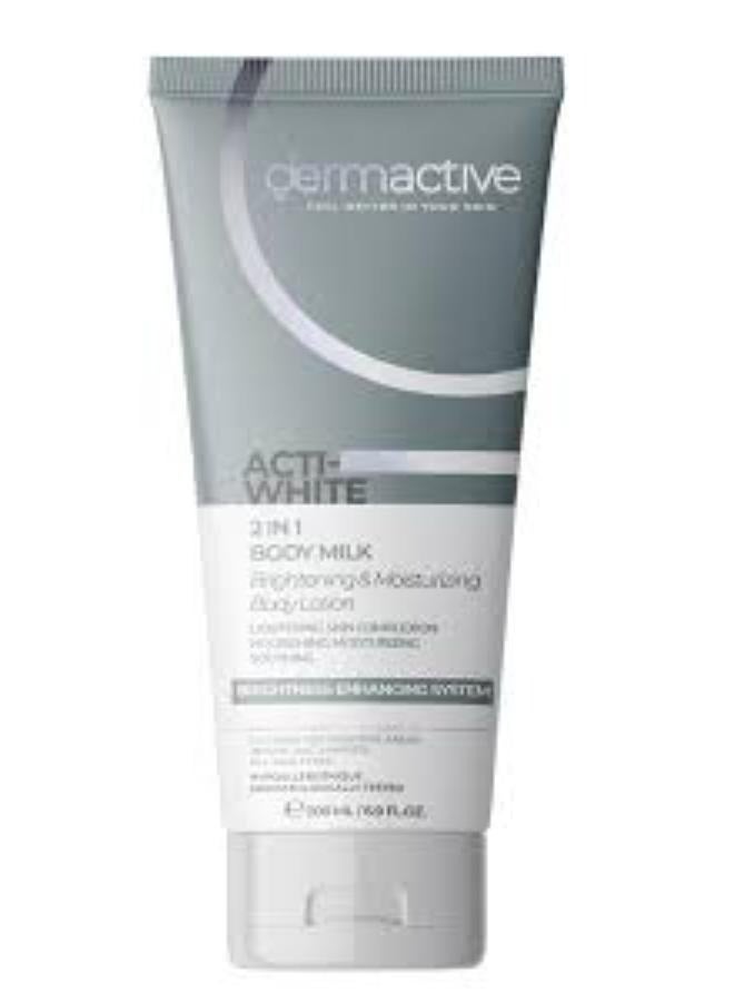 DERMACTIVE ACTI-WHITE 2 IN 1 BODY MILK 200ML - Image 3