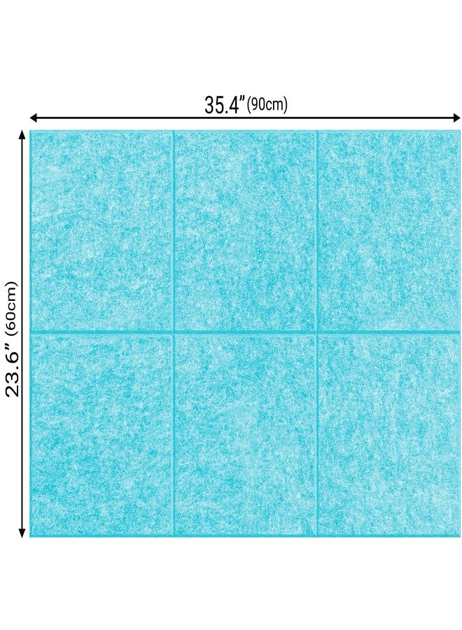 AKTOP Cork Board Bulletin Board 24"x36", 6 Pack Removable Felt Cork Board Tiles for Wall, Large Corkboard Notice Pin Board for Office, School & Home,24 Safe Adhesive Tabs, 20 Push Pins, Baby Blue - Image 5