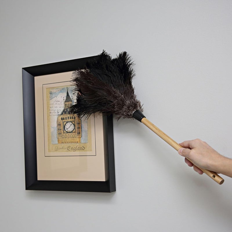 Boardwalk BWK20BK 10 in Handle Professional Ostrich Feather Duster - Image 5