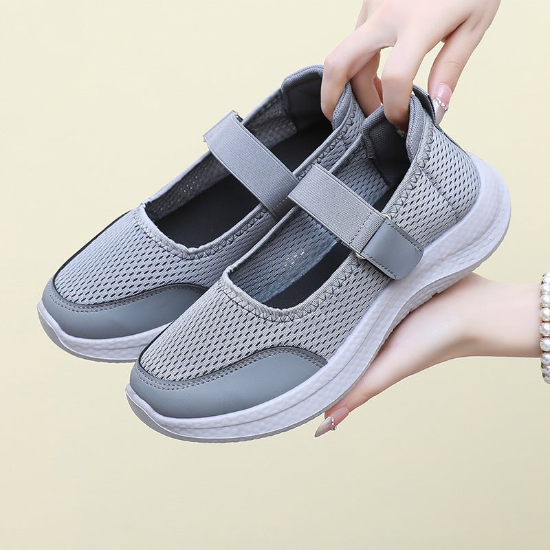 Women's Casual Mesh Shoes with Velcro - Image 4