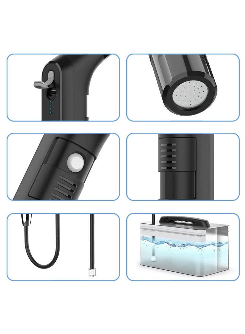 اناوناس شطاف المسافر كهربائي محمول مع خرطوم بطول 1.2 متر وحاوية سعة 2.3 لتر - حل صحي شخصي قابل لإعادة الشحن وصغير الحجم ومتعدد الاستخدامات للسفر والمنزل  ورعاية الأطفال والتخييم والمزيد - Image 4