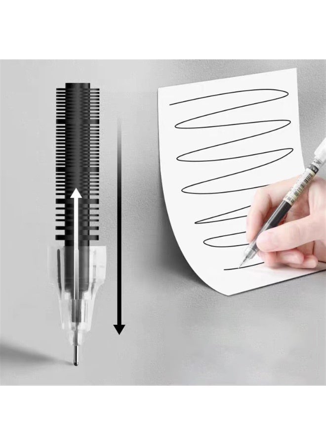 Kaco 12Pcs 0.5mm Waterproof Gel Pens, Black Fast Drying Smooth Writing Pen for School Office Drawing - Image 5