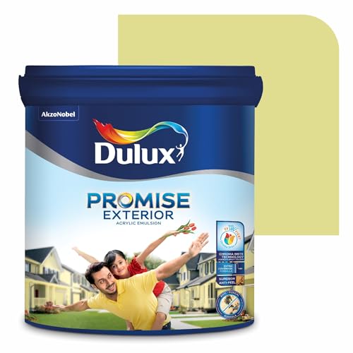 Dulux Promise Exterior Emulsion Paint (1L, Grecian Green)Ideal for exterior wall paint, smooth finish, anti-peel & anti-crack, perfect for dry to moderate climates, 3-year warranty - Image 1