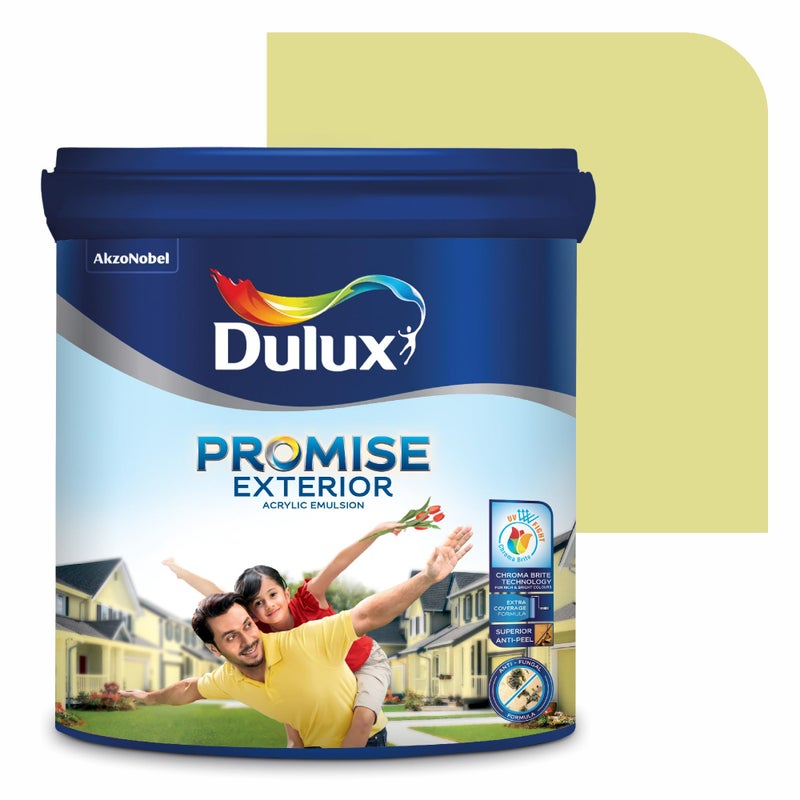 Dulux Promise Exterior Emulsion Paint (1L, Grecian Green)Ideal for exterior wall paint, smooth finish, anti-peel & anti-crack, perfect for dry to moderate climates, 3-year warranty - Image 4