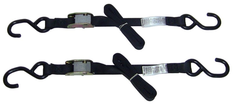 Ancra 408882602 Black Original Premium Cam Buckle Tie Down 4 Pack