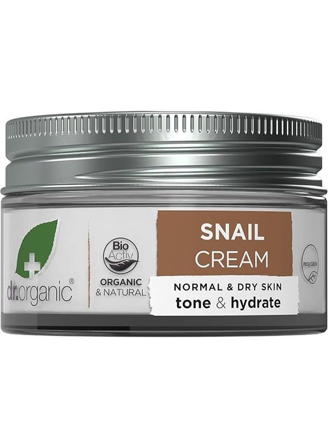 dr.organic Dr. Organic Snail Gel Face Cream | Rejuvenates and Moisturizes, Improves Skin Tone and Hydration, Natural, Certified Organic, Paraben & SLS-Free, 50 mL / 1.7 fl oz - Image 2