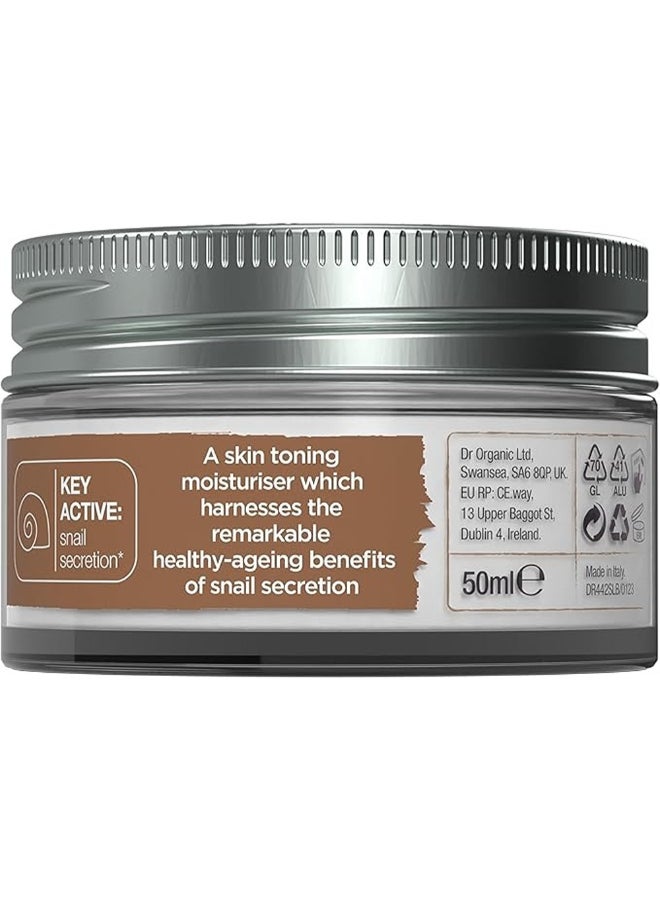 dr.organic Dr. Organic Snail Gel Face Cream | Rejuvenates and Moisturizes, Improves Skin Tone and Hydration, Natural, Certified Organic, Paraben & SLS-Free, 50 mL / 1.7 fl oz - Image 3