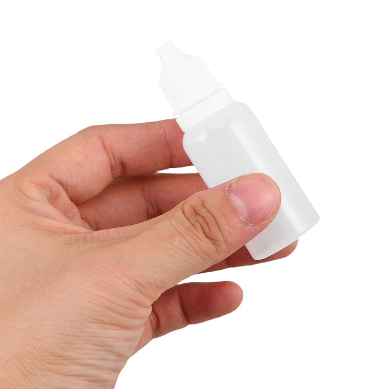 50pcs 15ml Mini Plastic Dropper Bottles with Caps Portable Refillable Liquid Containers for Essential Oil Travel Storage - Image 5