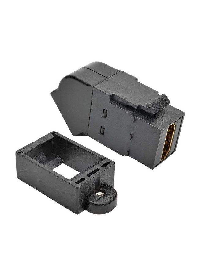 Tripp Lite Black Hdmi Allinone Keystone Panel Mount Angled Coupler (P164000Kpabk) - Image 1