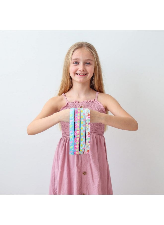 FROG SAC FROG SAC 4 Easter Headbands for Girls, Adjustable No Slip Stretch Elastic Head Band for Kids, Thin Fabric Hair Accessories  - Image 3