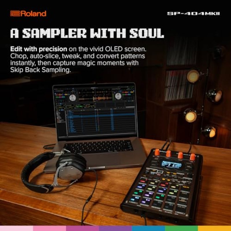 SP-404MKII Creative Sampler and Effector with 16GB Internal Storage, 32-Voice Polyphony and 160 Samples Per Project SP-404MK2 16GB Internal Storage, 32-Voice Polyphony, 160 Samples per Project, 17 Velocity-Sensitive Rgb Pads, OLED Display - Image 5