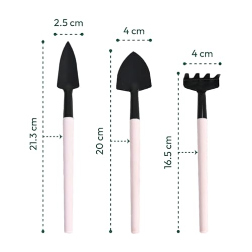UGAOO Premium Mini Bonsai Tool Set - Heavy Duty Gardening Rake, Mini & Wide Spade - Image 4