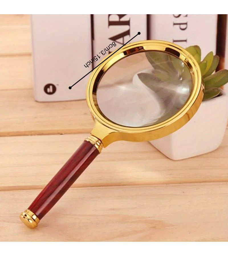 High Power 50X Metal Handheld Magnifier For Jewelry Insect Detail Observation - Image 4