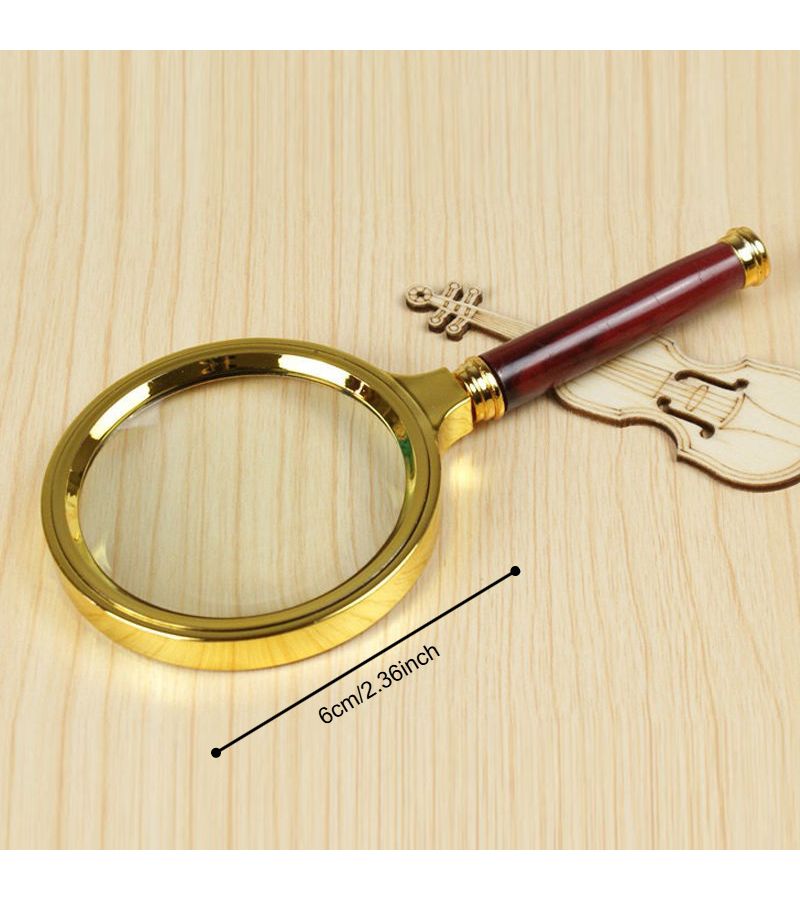 High Power 50X Metal Handheld Magnifier For Jewelry Insect Detail Observation - Image 3