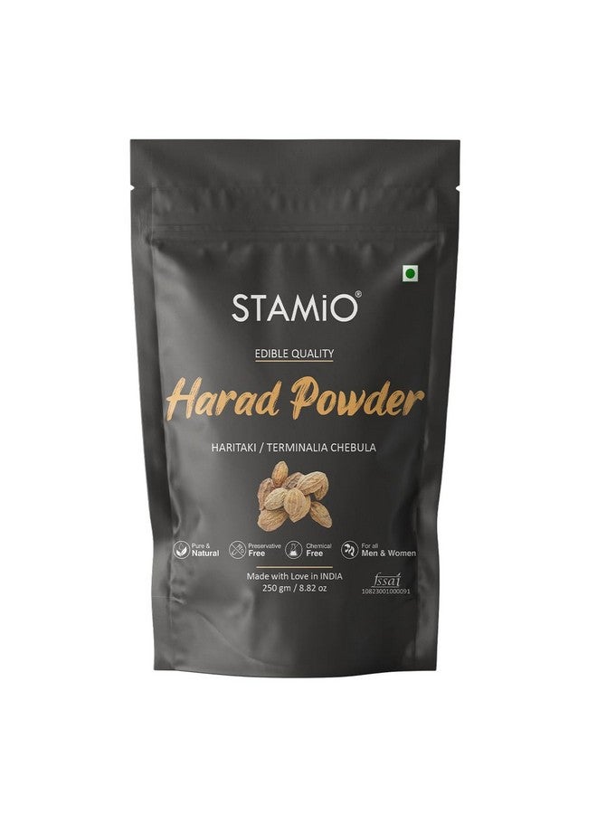 STAMIO Harad/Haritaki Powder 250 Gm | Terminalia Chebula | Kadukkai Podi/Karakkaya Pudiyamu | Digestive Health | In Pouch 8.82 Oz - Image 1