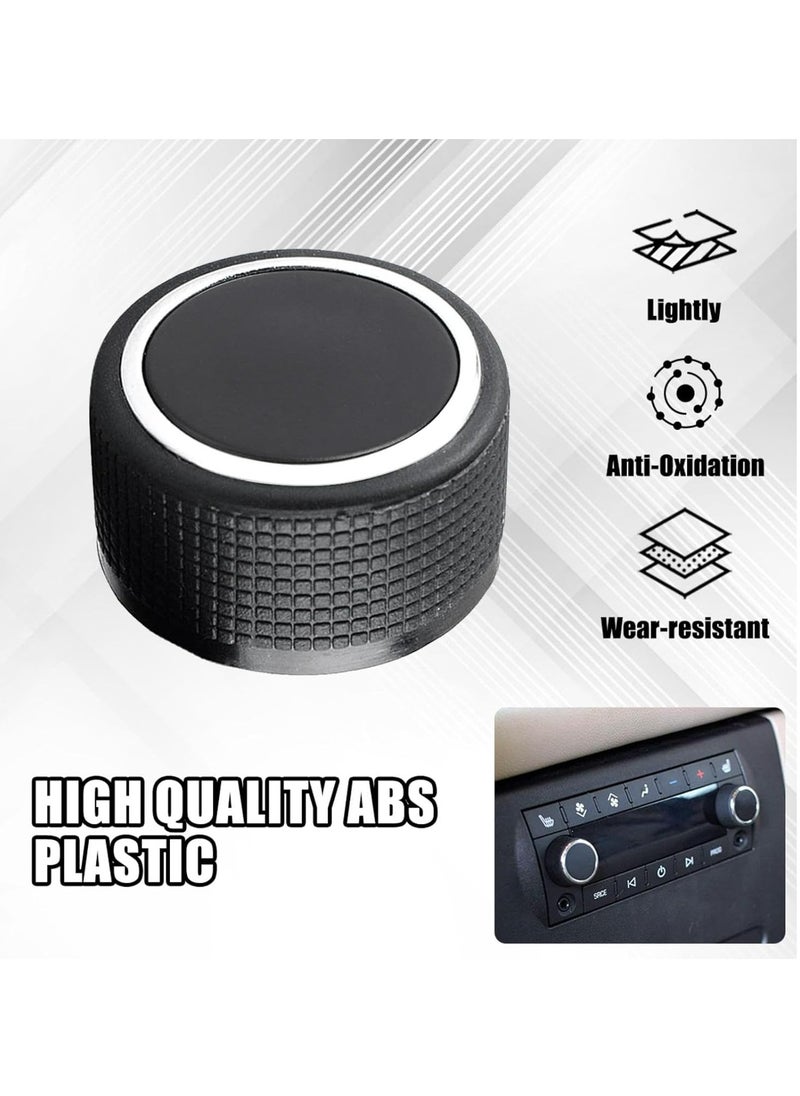 Oasisgalore 2-Pack Rear Radio Volume Knobs for Chevy Silverado, GMC Acadia, Sierra, Denali, Yukon '07-'13, GM Part 22912547  - Image 2