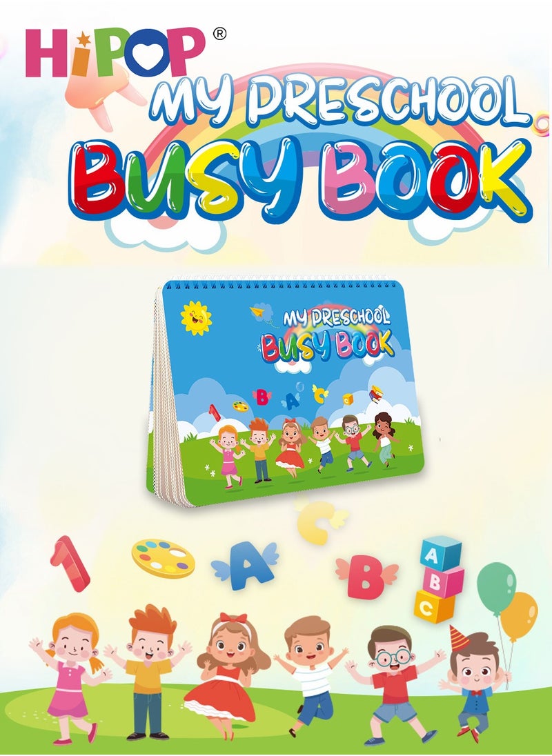 HIPOP Quiet book Kids Early Education Interactive Toys, Repeatedly Torn And Paste,Kids Busy Books  - Image 1