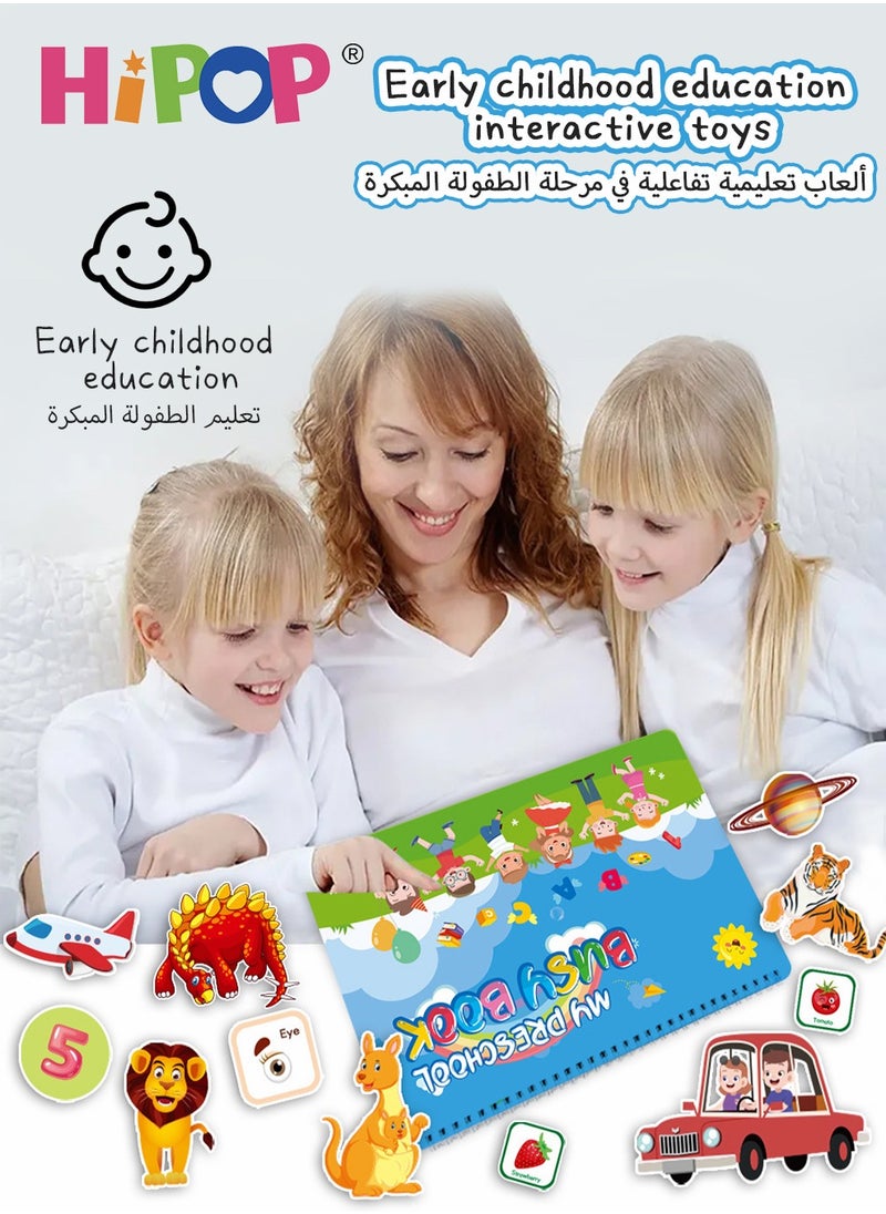 HIPOP Quiet book Kids Early Education Interactive Toys, Repeatedly Torn And Paste,Kids Busy Books  - Image 3