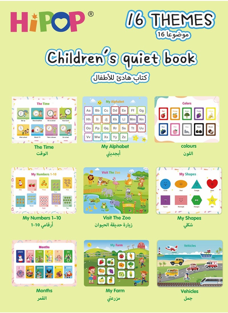 HIPOP Quiet book Kids Early Education Interactive Toys, Repeatedly Torn And Paste,Kids Busy Books  - Image 4