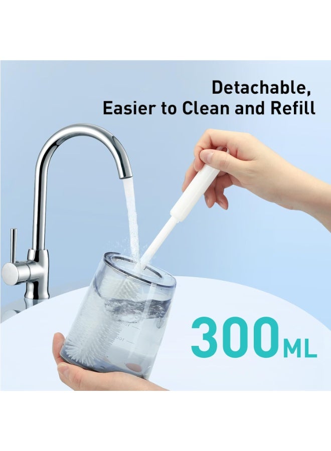 COSLUS C30 Portable Water Flosser for Teeth & Gums - Oral Irrigator with 3 Modes, 8 DIY Levels, 300ML, White - Image 3