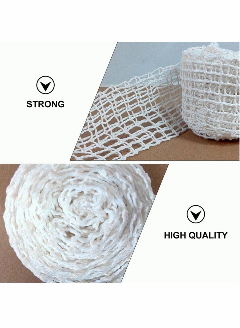 Y&D Meat Netting Roll Cotton Smoked Poultry Ham Wrapping Net Tying for Cooking, The Sausage Maker 4Pcs, 1m  - Image 5