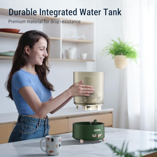 COSTAR Humidifier for Room Moisture, Whisper-Quiet 4.2 Litres Cool Mist Ultrasonic Humidifier with Large Capacity Water Tank Humidity, Top Fill, Auto-Shut off, Cold & Cough Relief (Green) - Image 3