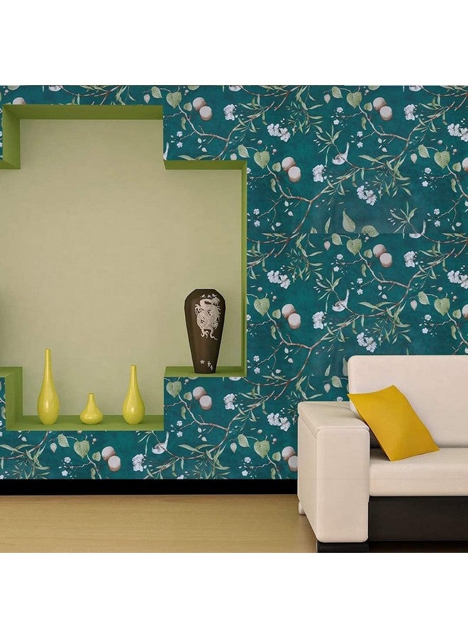 HOMEMATES Selfadhesive Wallpaper Waterproof Old Furniture Vinyl Stickers Wooden Door Wardrobe Desktop Pvc Wall Papers 45 X 304 Cm (Sparrow(Green)) - Image 3