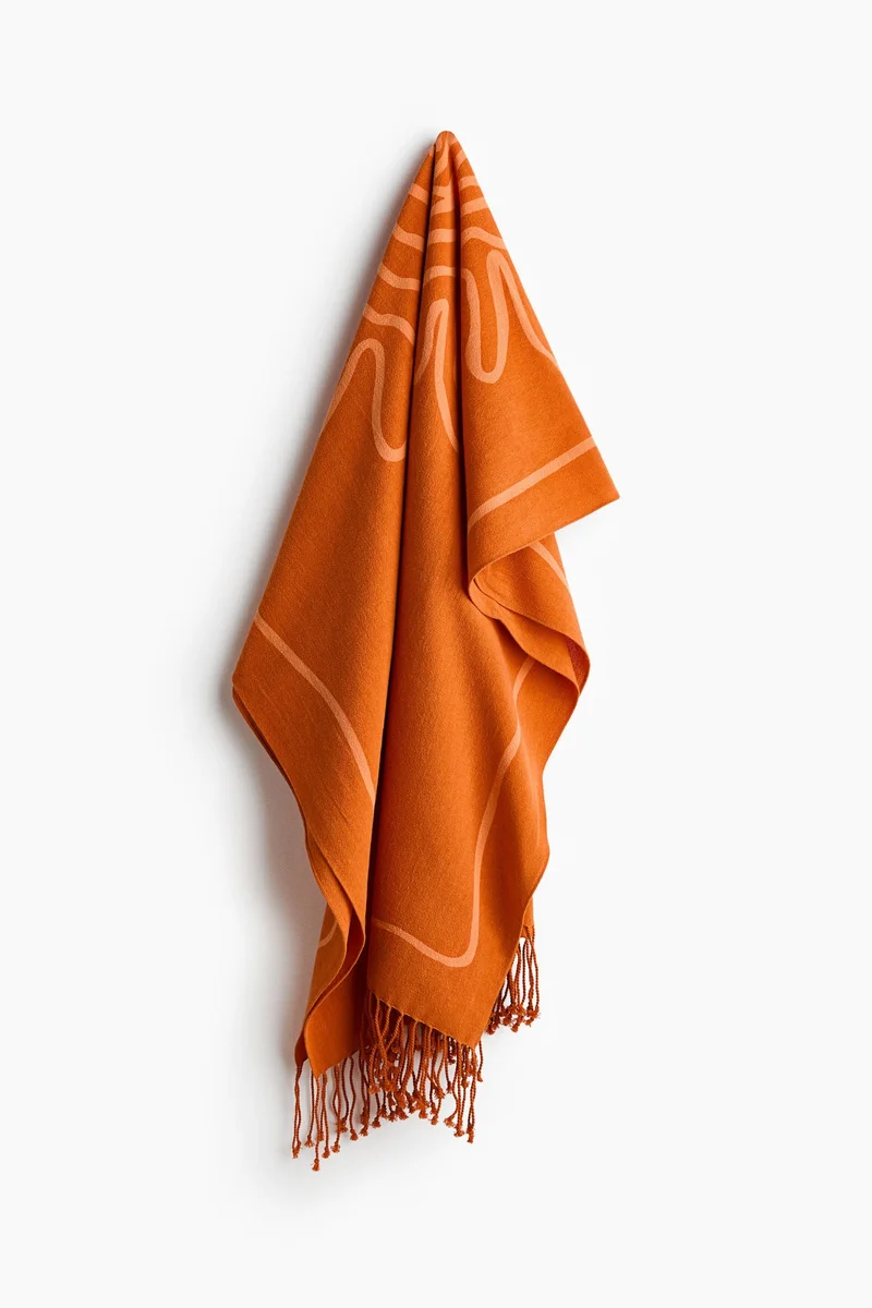 H&M Fringed cotton beach towel