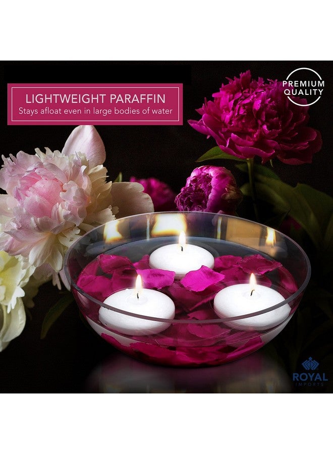Royal Imports Royal Imports Floating Candles, Unscented Dripless Wax Discs, for Centerpieces, Wedding, Party, Holiday, Made in USA (Pack of 36, White, 3 Inch)  - Image 2