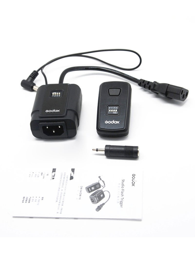 Godox DM-16 16-Channel Studio Flash Trigger Wireless Remote Transmitter  Receiver - Image 1