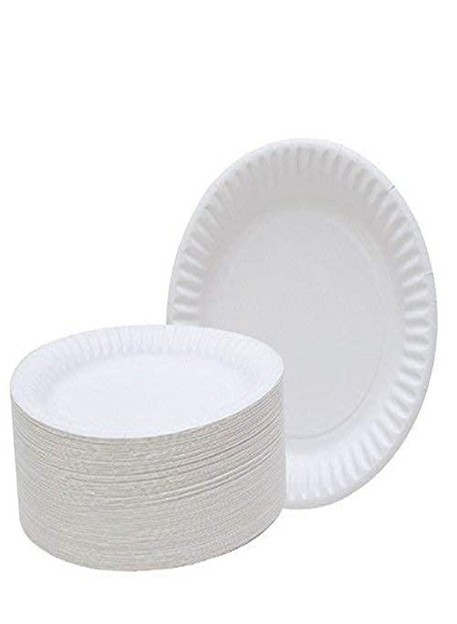 Spa Stix 6" Disposable Paper Plate - Pack of 100ct (SS-Paper Plate 6-100),White - Image 2