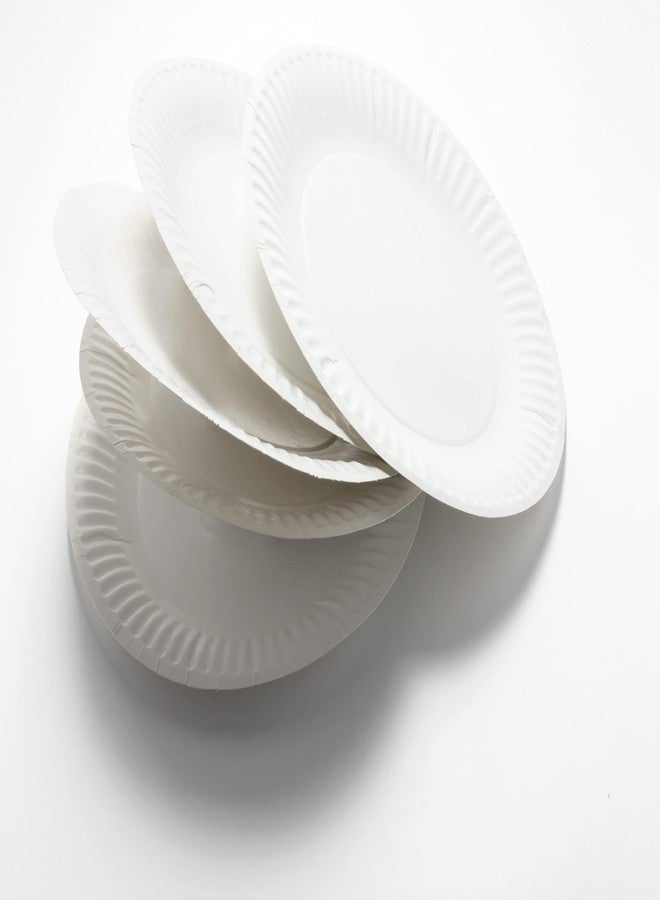 Spa Stix 6" Disposable Paper Plate - Pack of 100ct (SS-Paper Plate 6-100),White - Image 4