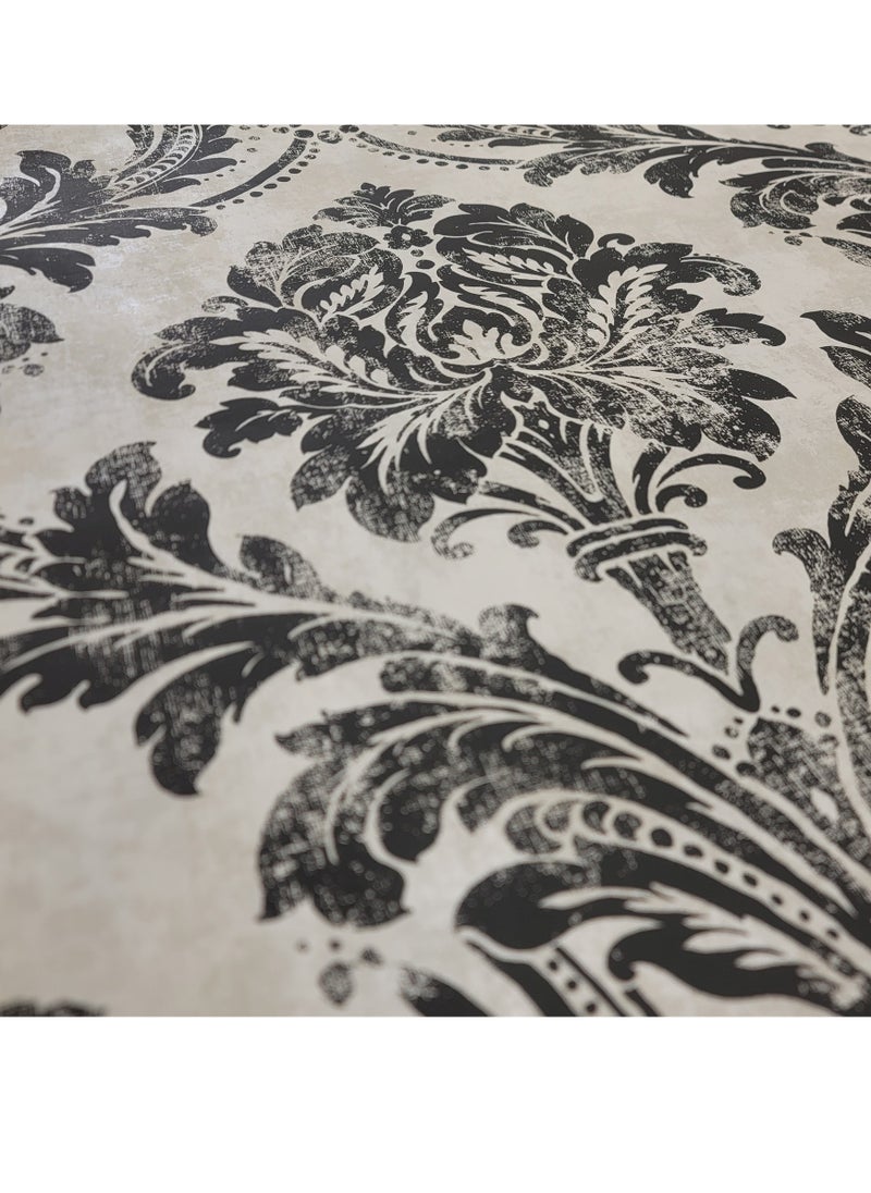 MAF Wallpaper MAF Wallpaper IWB0414 Classic Vintage Floral Wallpaper , European Style Wallpaper for living room, bedroom, Hotels, Restaurants, Spa Room..& more - Black  - Image 3