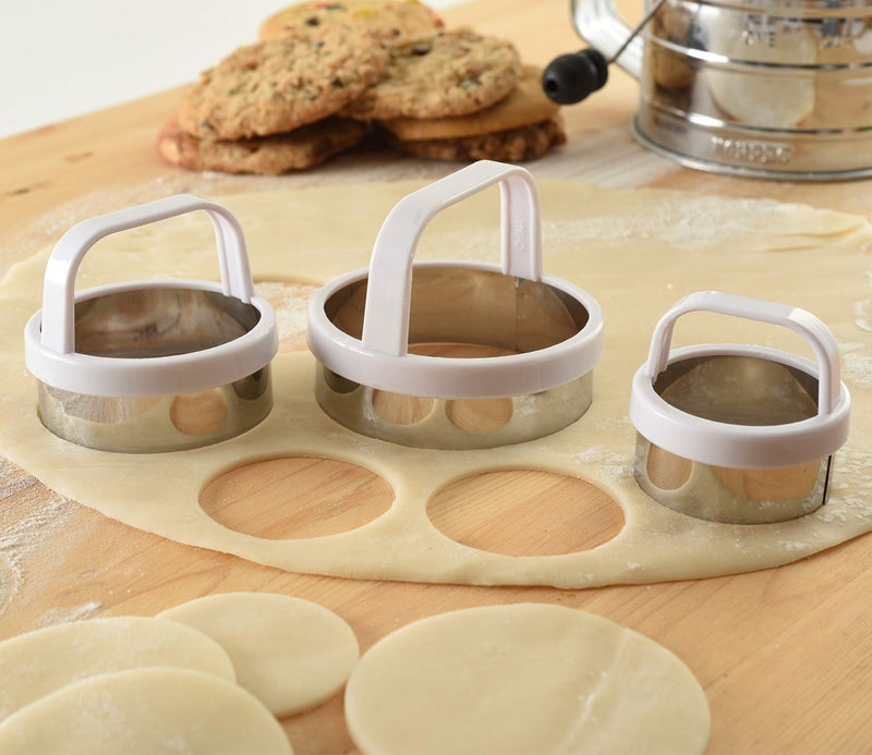 Norpro Biscuit/Cookie Cutters, Set of 3, As Shown - Image 2