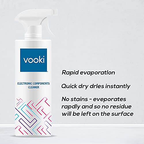 Vooki Electronic Components Cleaner Spray with Rapid Dry Technology, Home and Commercial Use - 500ml (Pack of 2) - Image 2