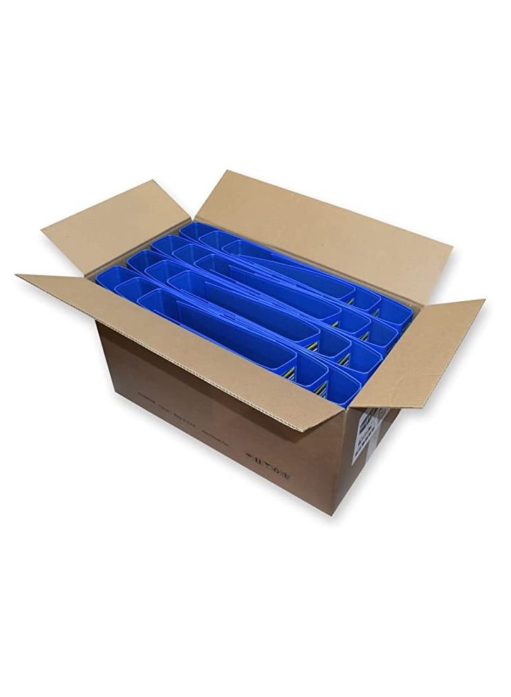 FIS Pack of 24 Pieces Fixed Mechanism Box File Blue - Image 1