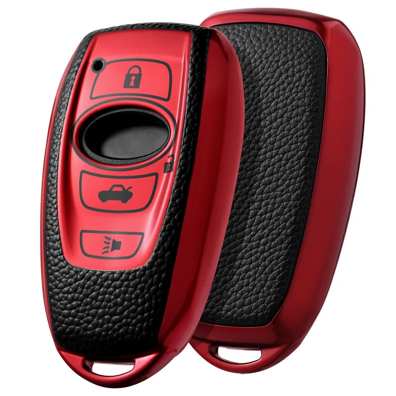 ELOHEI Key Fob Cover for Subaru Key Fob Case Accessories for Subaru Forester CrossTrek Outback WRX Ascent BRZ Impreza Legacy Premium Soft TPU 360 Degree Full Protection
