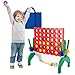 Qrooper 19 Feet Giant 4 in A Row Game Jumbo 4toScore Connect Game Set for Kids Adults Outdoor Yard Lawn Indoor Floor Play Family Game Night Party Board Games Grand Birthday Easter Gifts - Image 3