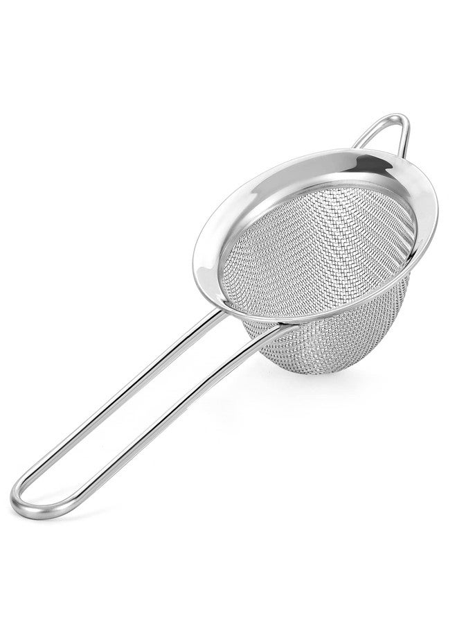 Kafoor Fine Mesh Strainer - 2.8 Inch Round Sieve - Tea Strainers for Loose Tea, Coffee Strainer, Food Strainer, Juice Strainer, and Much More! - Image 1