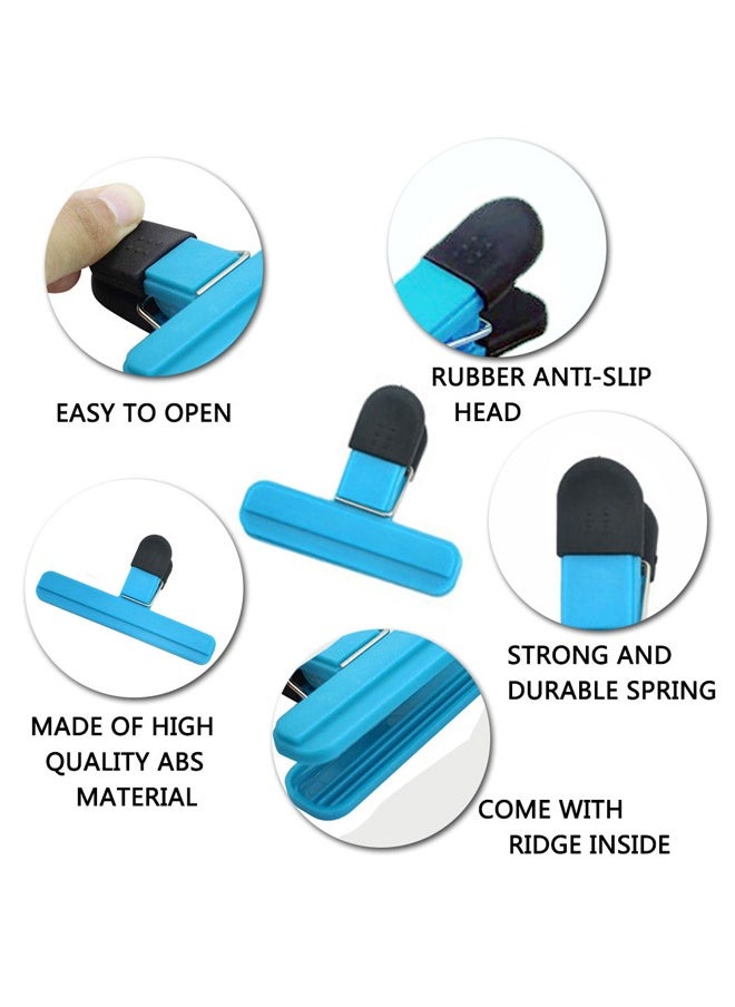 GUSGU - Large Chip Clips 9 Pack Air Tight Food Clips Bag Sealing Clips with Good Grips Plastic Heavy Duty Seal Grips for Coffee Potato and Food Bags  Assorted Sizes - Image 1