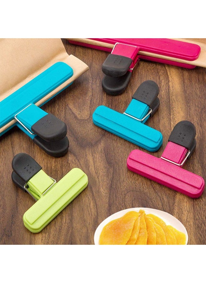 GUSGU - Large Chip Clips 9 Pack Air Tight Food Clips Bag Sealing Clips with Good Grips Plastic Heavy Duty Seal Grips for Coffee Potato and Food Bags  Assorted Sizes - Image 1