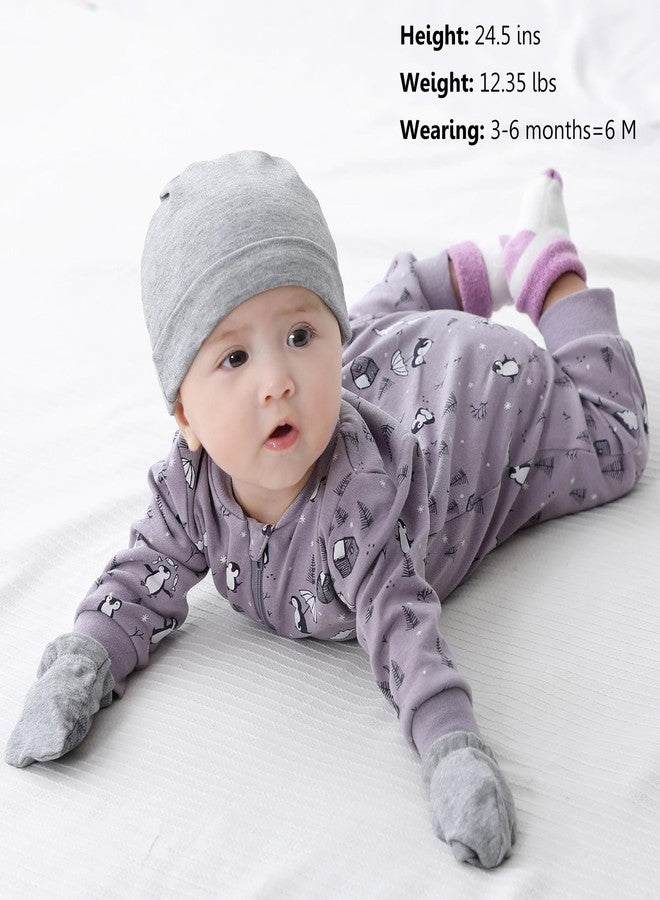 MAMIMAKA Newborn One-Piece Footless Romper Zip Cotton Long-Sleeve Jumsuit, 18-24 Months - Image 5