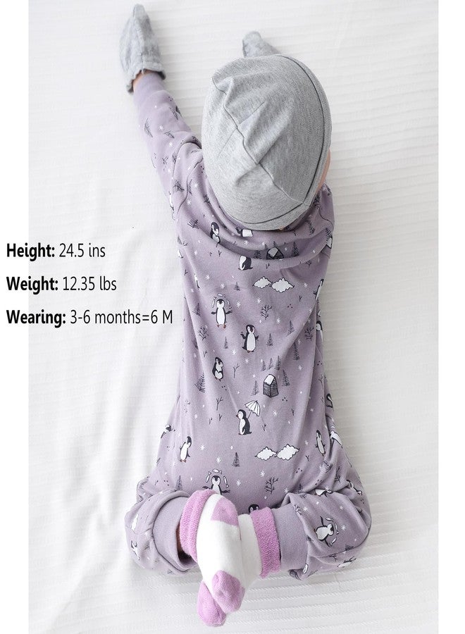 MAMIMAKA Newborn One-Piece Footless Romper Zip Cotton Long-Sleeve Jumsuit, 18-24 Months - Image 4