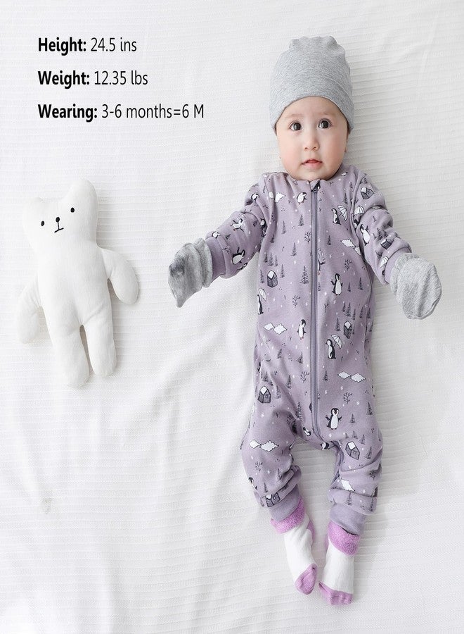 MAMIMAKA Newborn One-Piece Footless Romper Zip Cotton Long-Sleeve Jumsuit, 18-24 Months - Image 3