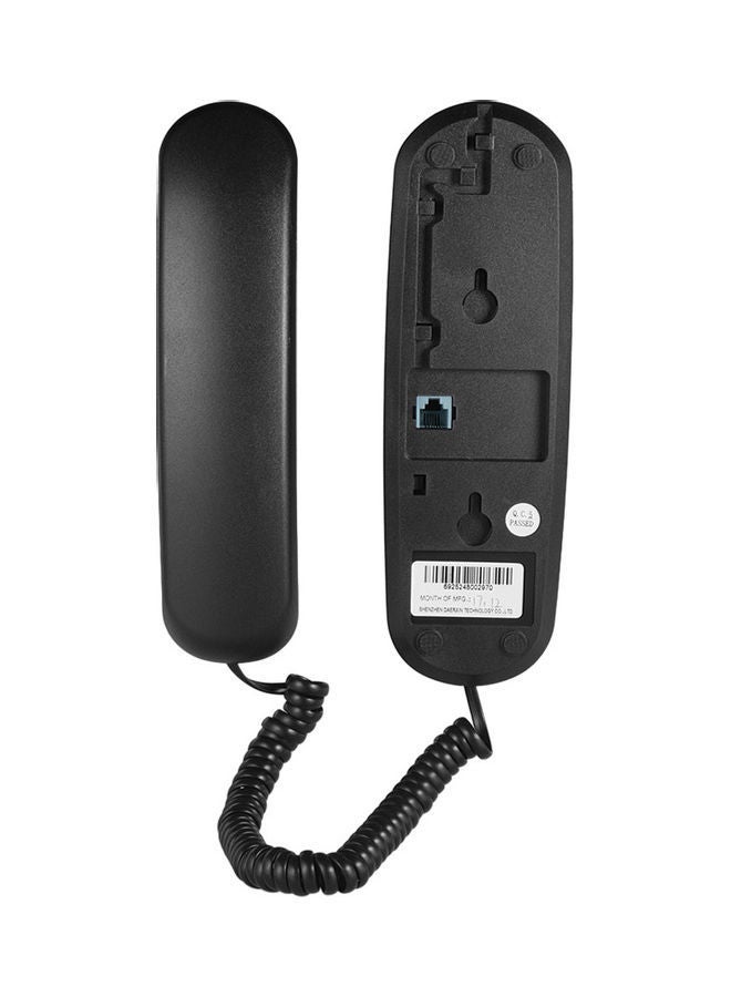 NIBEMINENT Mini Desktop Corded Landline Phone Black - Image 2